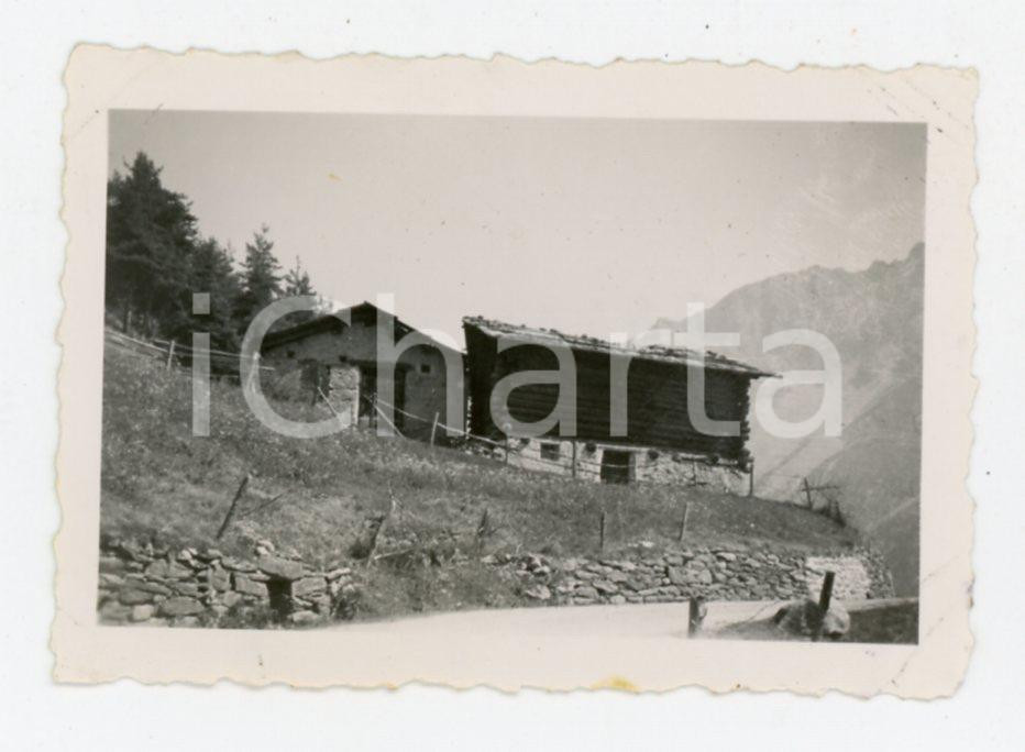 Fotografia d epoca originale 1935 BORMIO verso OGA  VALTELLINA Panorama  Foto 7x5 cm 1