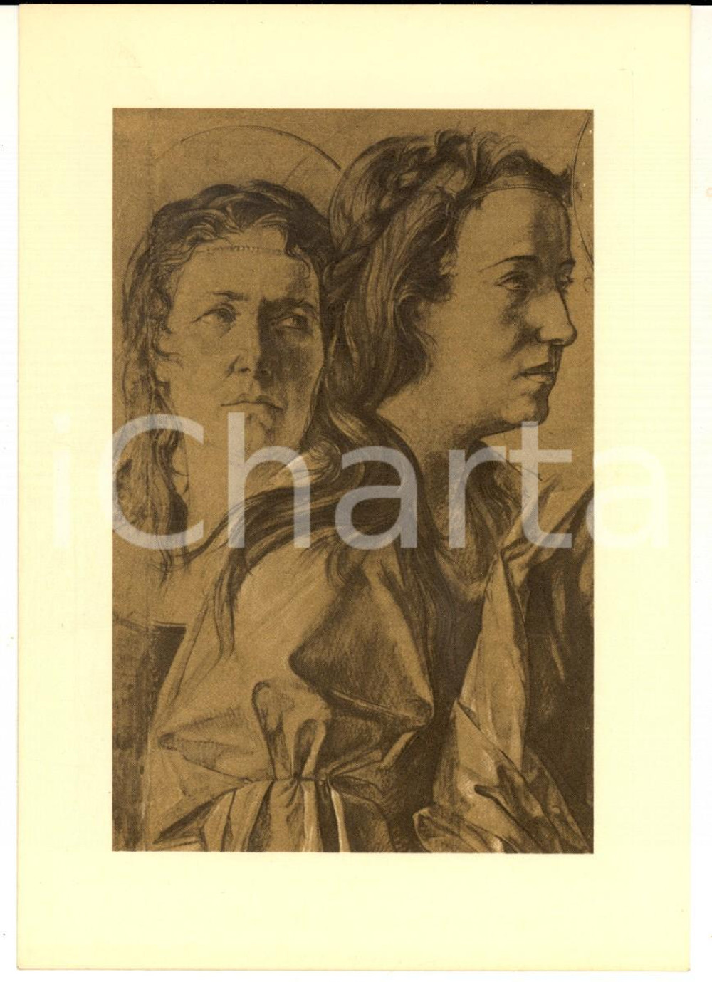 Cartolina originale da collezione 1955 ca MILANO NIGUARDA Cartolina ill. Lello SCORZELLI Trionfo della fede 1