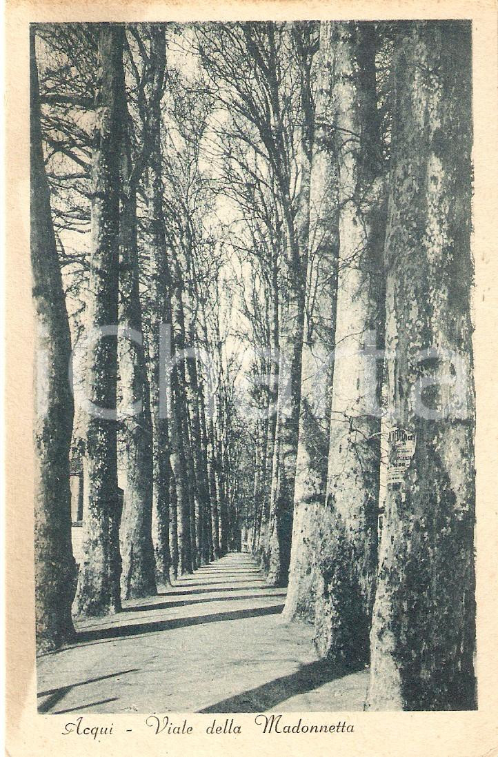 Cartolina originale da collezione 1935 ca ACQUI TERME AL Viale della Madonnetta  Cartolina FP NV 1
