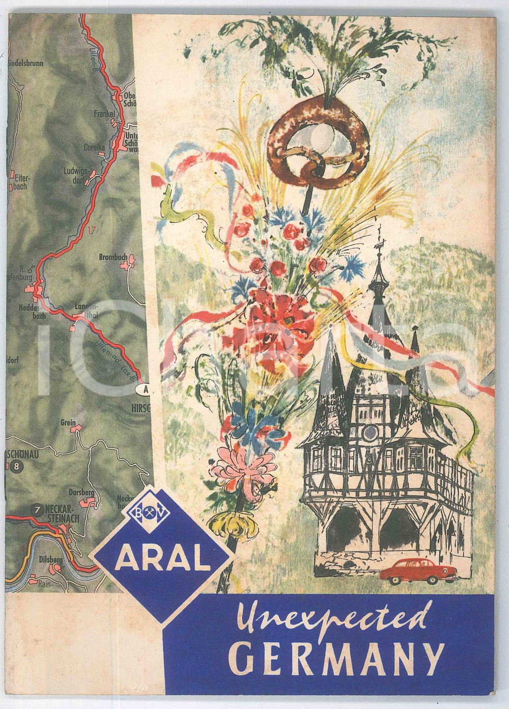 Materiale pubblicitario d’epoca 1960 ca TOURISM Unexpected GERMANY  Illustrated brochure ARAL 24 pp. 1