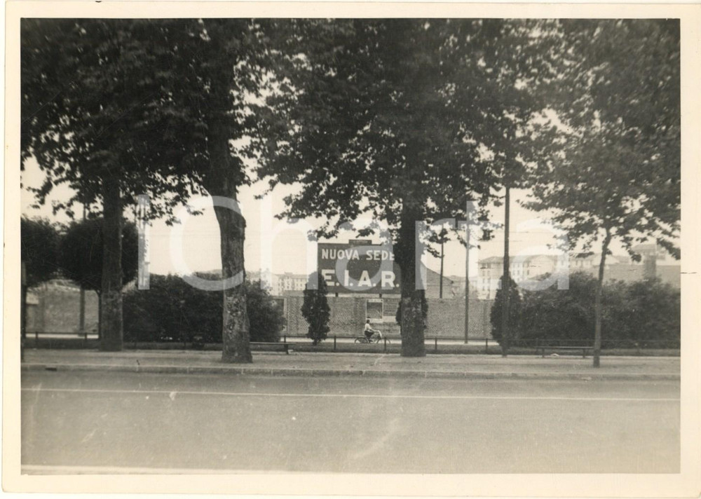 Fotografia d'epoca originale 1939 MILANO Corso Sempione - Cantiere nuova sede EIAR *Foto ANIMATA 18x13 cm 1