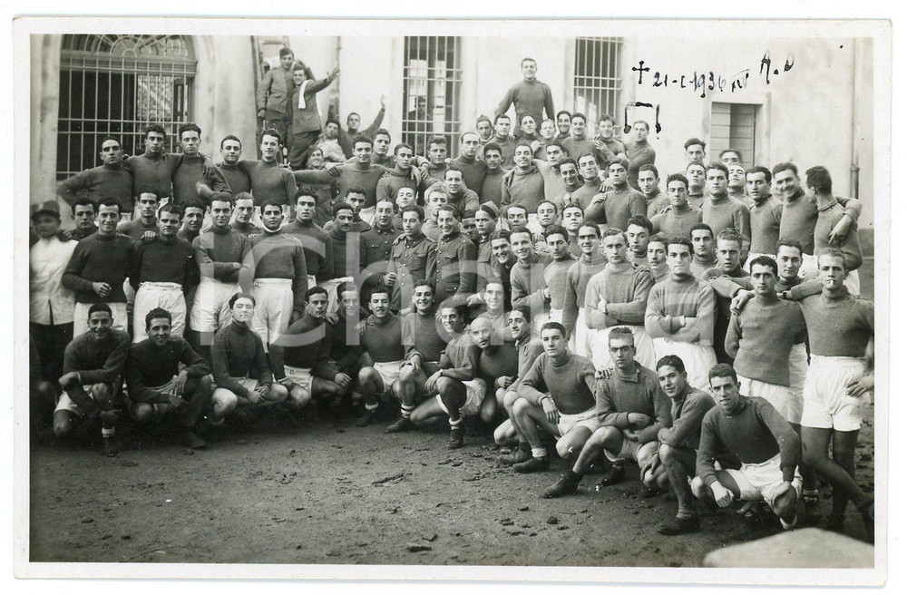 Fotografia d'epoca originale 1931 MILANO - BERSAGLIERI Foto di gruppo - 12x8 cm 1