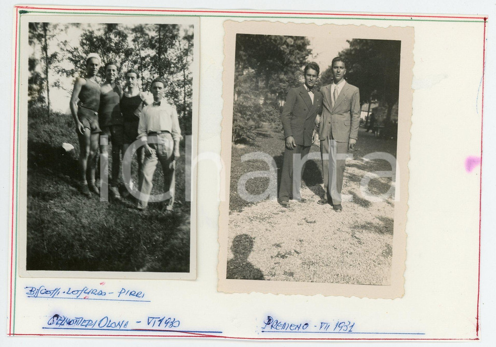 Fotografia d'epoca originale 1931 PREMENO - CANOTTIERI OLONA Biscotti LOSURDO Pirri - Lotto 2 Foto 1