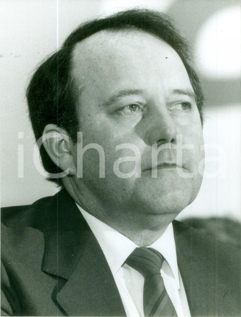 Fotografia d epoca originale 1983 BONN Bernhard WORMS candidato della CDU alle elezioni Fotografia 1