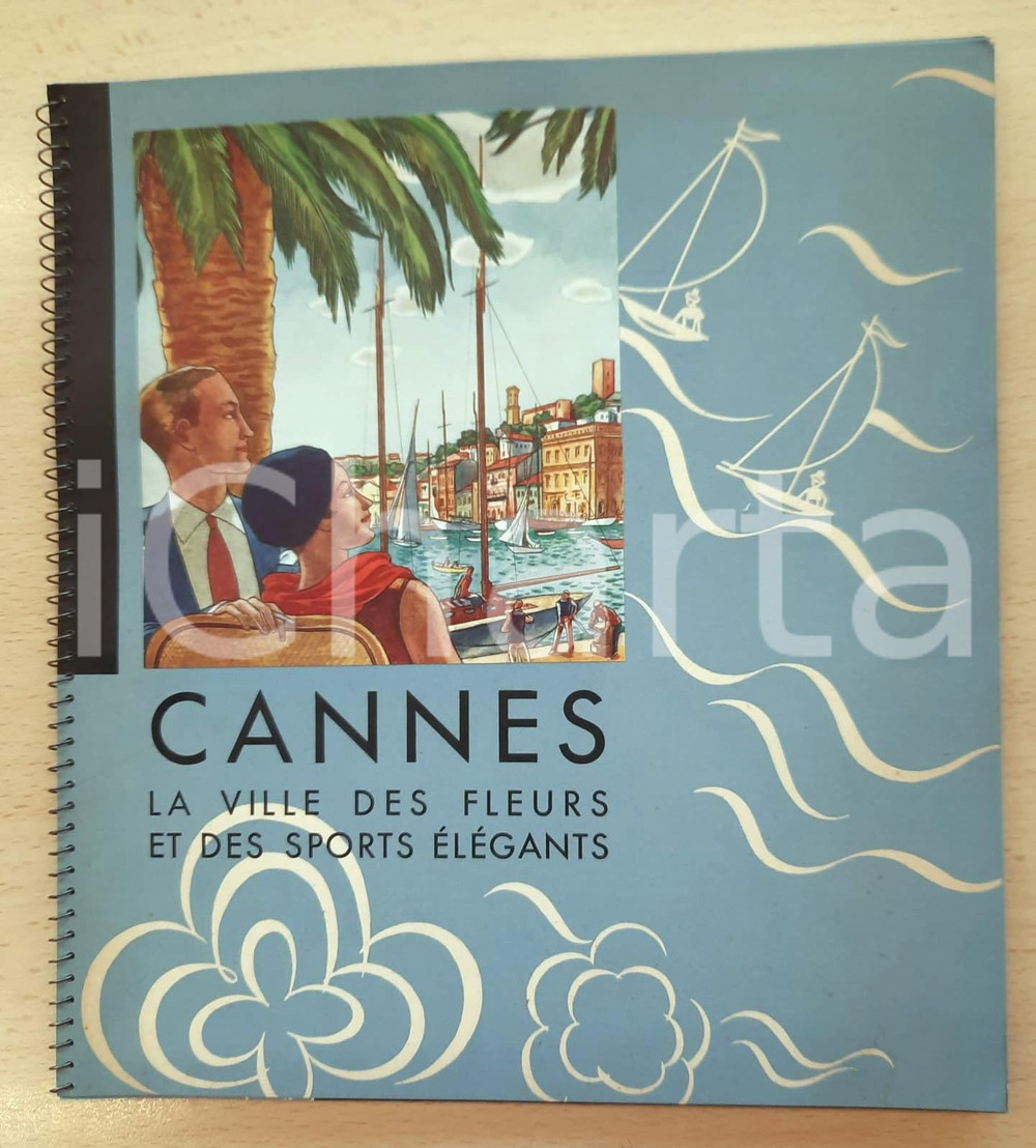 Materiale pubblicitario d’epoca 1930 CANNES La ville des fleurs et des sports élégants *Libretto ILLUSTRATO 1