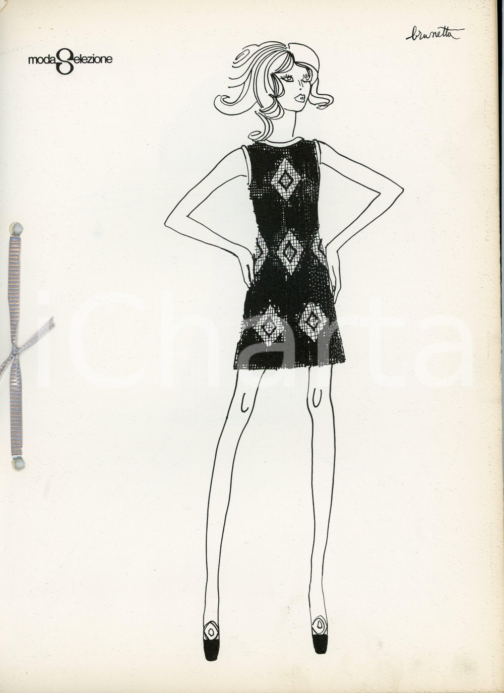 Libro, pubblicazione d'epoca 1960 ca MODA SELEZIONE 1 Album di BRUNETTA Bruna MATELDI MORETTI Pubblicazione 1