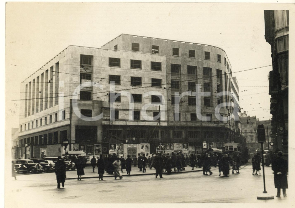 Fotografia d'epoca originale 1939 ARCHITETTURA MILANO Nuovo palazzo Società Reale Mutua Assicurazioni *Foto 1