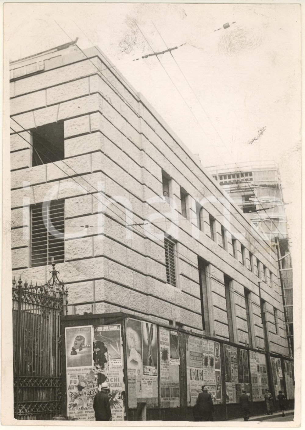 Fotografia d'epoca originale 1939 ARCHITETTURA MILANO Via Monte di Pietà - Nuovo palazzo Cassa di Risparmio 1