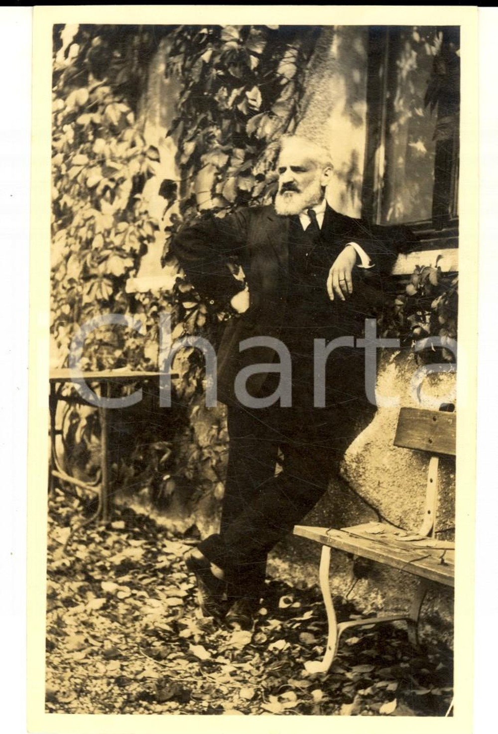 Fotografia d epoca originale 1919 SAN PELLEGRINO TERME Ritratto di Carlo Felice BIAGGI padre Foto 2 1