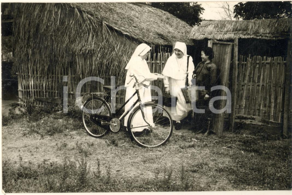 Fotografia d'epoca originale 1960 ca THAILANDIA Missione di CHIANG RAI - Madre superiora *Foto 14x9 cm 1