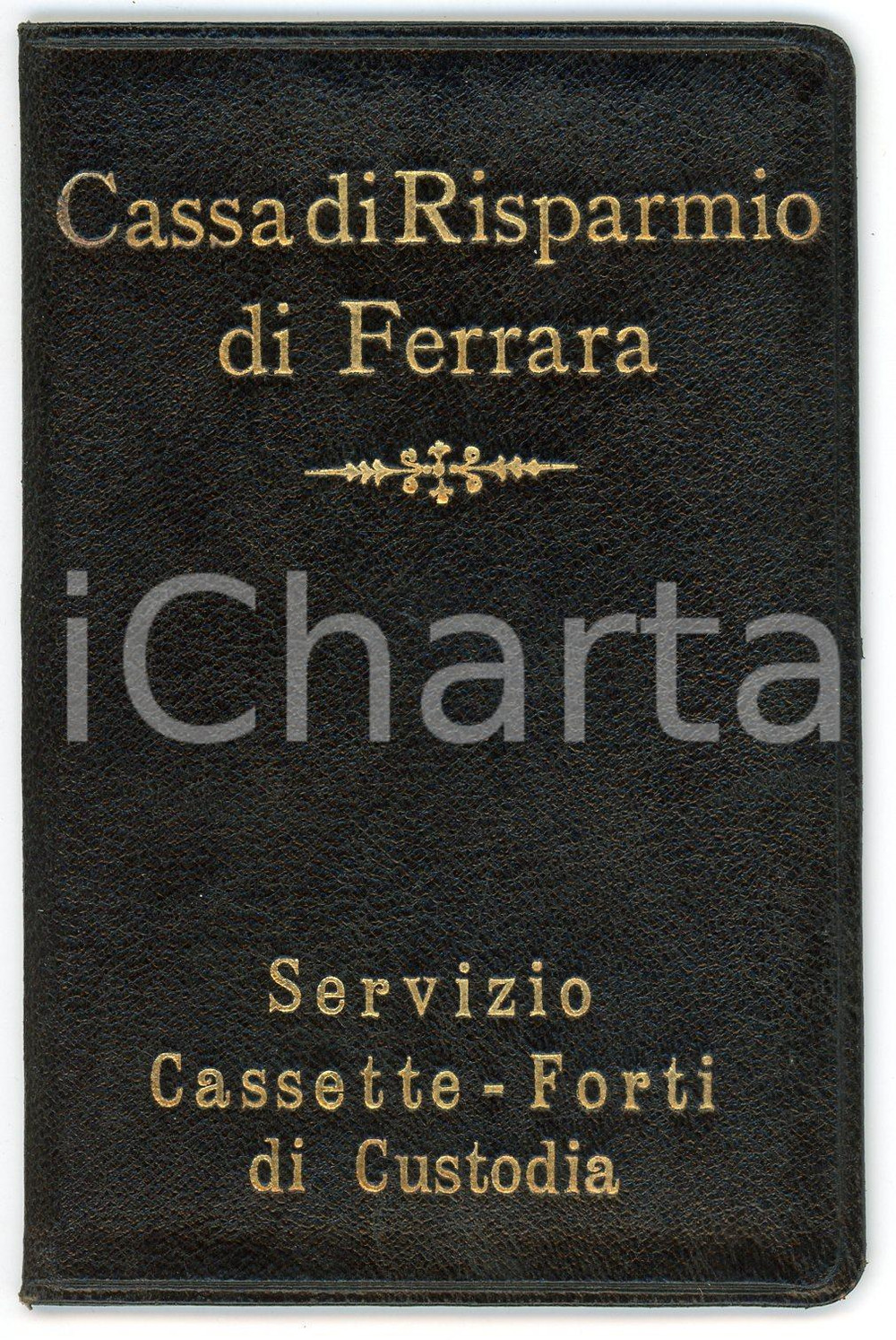 Oggetto da collezione cartaceo 1919 CASSA DI RISPARMIO DI FERRARA Libretto servizio cassette forti di custodia 1
