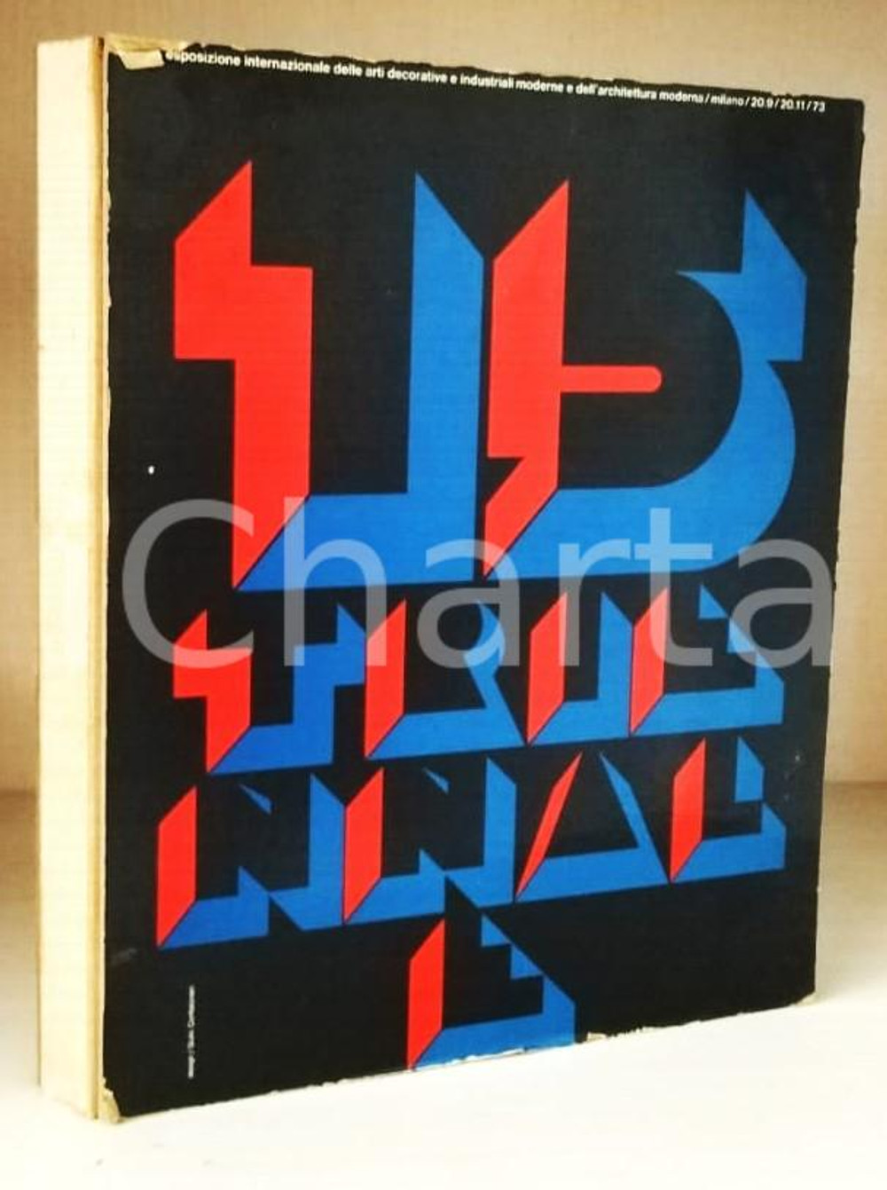 Libro, pubblicazione d'epoca 1973 MILANO 15^ Triennale - Esposizione arti decorative ARCHITETTURA Catalogo 1