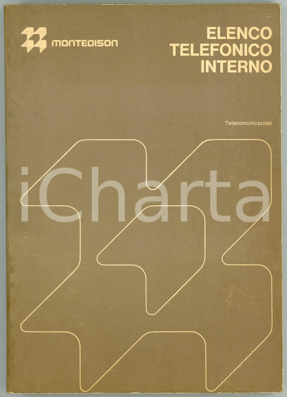 Libro, pubblicazione d'epoca 1975 MONTEDISON Elenco telefonico interno - Pubblicazione 1