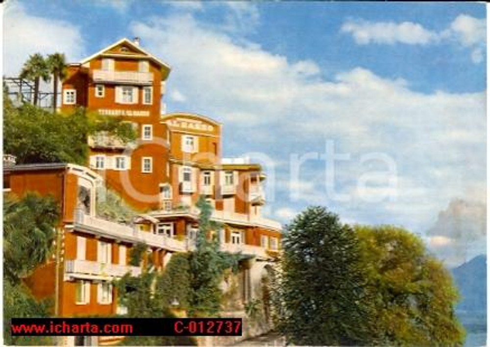 Cartolina originale da collezione 1961 ORSELINA SVIZZERA Terrasse Hotel AL SASSO Cartolina FG VG 1