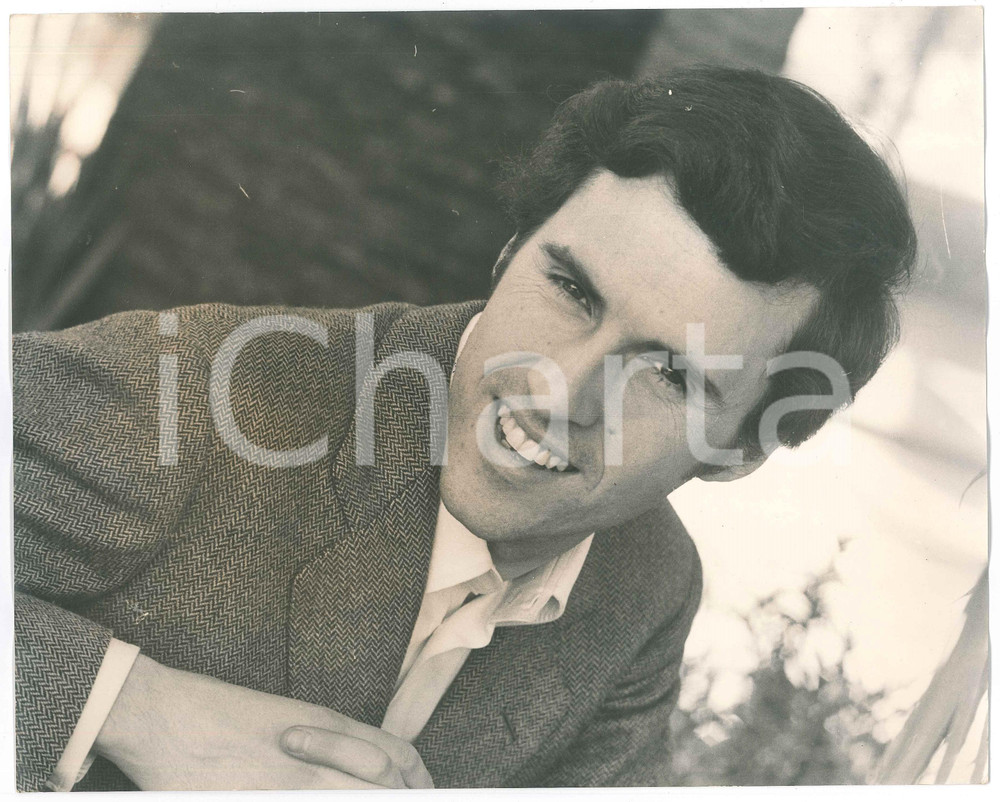 Fotografia d epoca originale 1969 FESTIVAL DI SANREMO Riccardo DEL TURCO  Ritratto  Fotografia 1