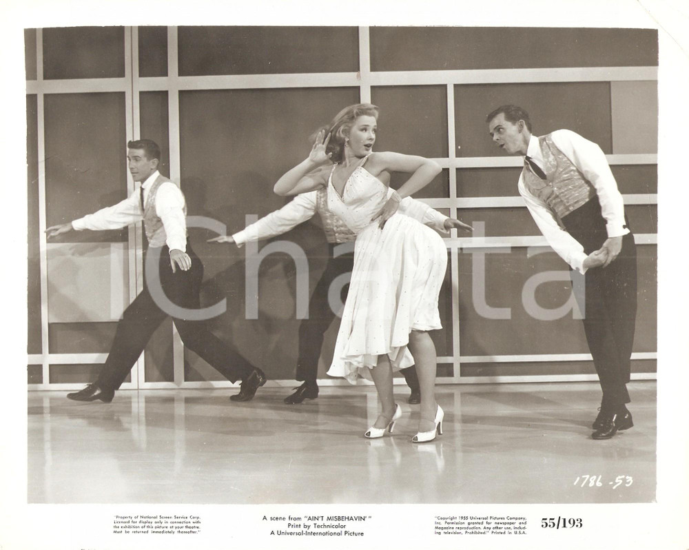 Fotografia d epoca originale 1955 AIN T MISBEHAVIN Scena di ballo Piper LAURIE Film di Edward BUZZELL Foto 1