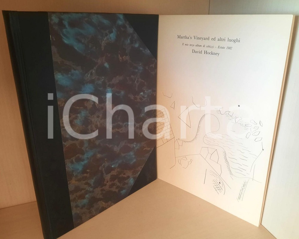 Libro, pubblicazione d epoca 1982 David HOCKNEY  Martha s Vineyard ed altri luoghi. Il mio terzo album 1