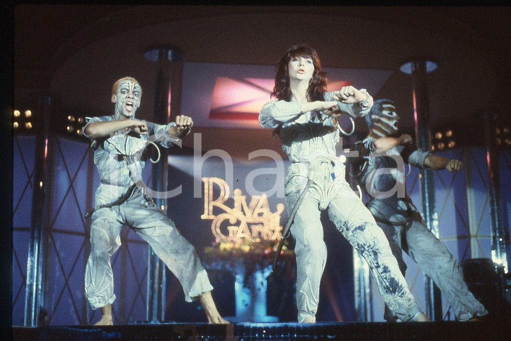 Fotografia d'epoca originale 35mm vintage slide* 1982 RIVA DEL GARDA Kate BUSH alla Vela d'oro Ritratto 5 1