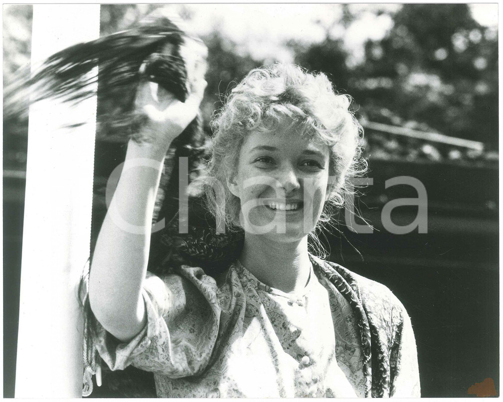 Materiale cinematografico d’epoca 1988 CINEMA Ved vejen/Katinka Tammi ØST Ritratto dell attrice Foto 25x20 cm 1