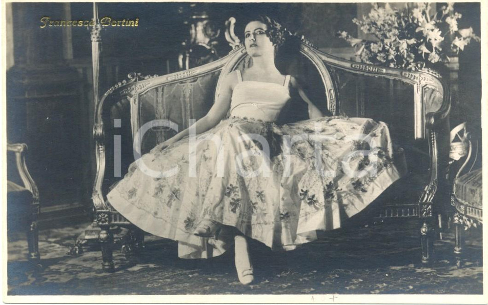 Cartolina originale da collezione 1915 Francesca Bertini La Signora delle Camelie Attrice  Foto di scena 1