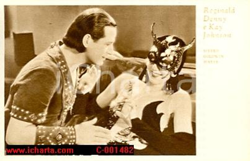 Cartolina originale da collezione 1930 Reginald DENNY and Kay JOHNSON Madam Satan  Cartolina FP NV 1