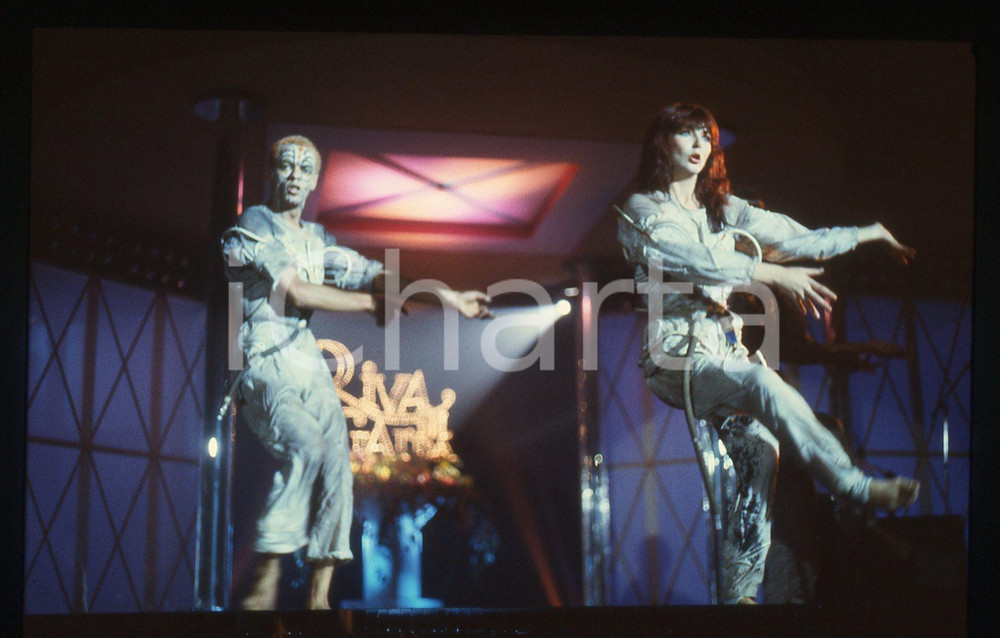 Fotografia d'epoca originale 35mm vintage slide* 1982 RIVA DEL GARDA Kate BUSH alla Vela d'oro Ritratto 3 1