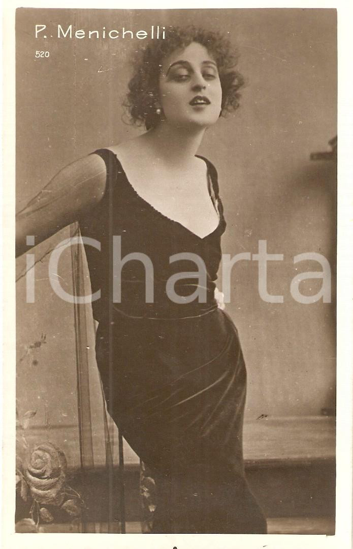 Fotografia d epoca originale 1920 ca CINEMA Pina MENICHELLI Ritratto attrice Fotografia seriale 1