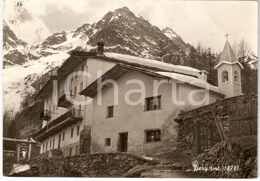 Cartolina originale da collezione 1959 FIERY AO Ca  Nostra Casa per ferie Cartolina postale FG VG 1