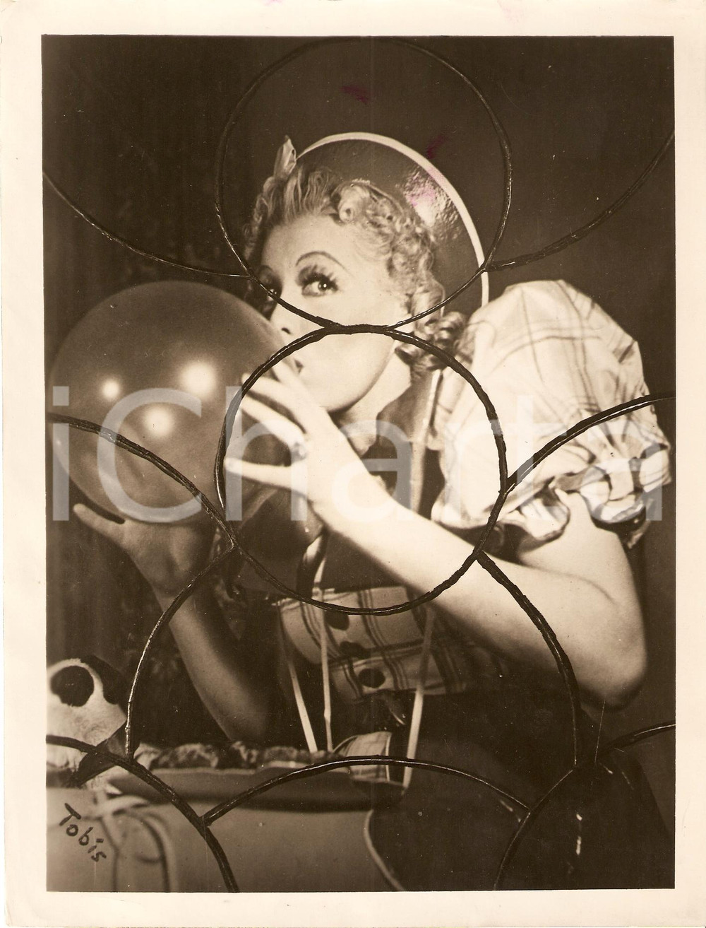 Fotografia d epoca originale 1940 ca Ritratto CHARLOTTE DAUDERT in costume di scena 1