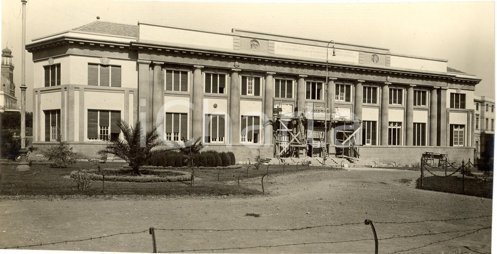 Fotografia d epoca originale 1929 CATANIA Restauri Istituto Commerciale DE FELICE 1