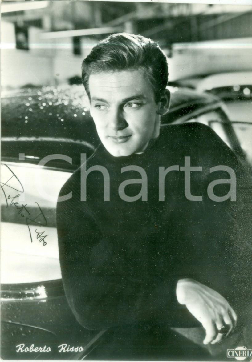 Cartolina originale da collezione 1956 CINEMA Attore Roberto RISSO nel film Paris Palace Hotel Cartolina FG NV 1
