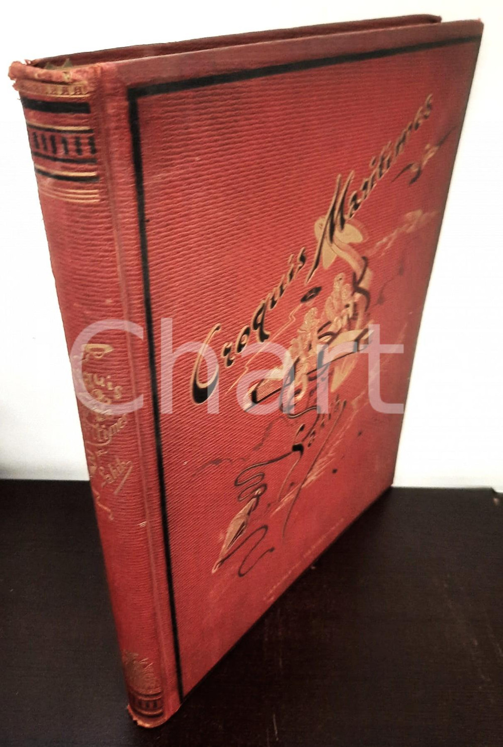 Libro, pubblicazione d epoca 1880 SAHIB Croquis Maritimes Ed. Léon VANIER  PARIS 1