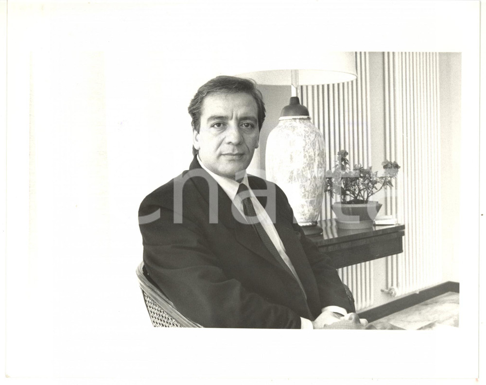 Fotografia d epoca originale 1985 ca MONZA Ritratto Mino REITANO  Fotografia VINTAGE 25x20 cm 1