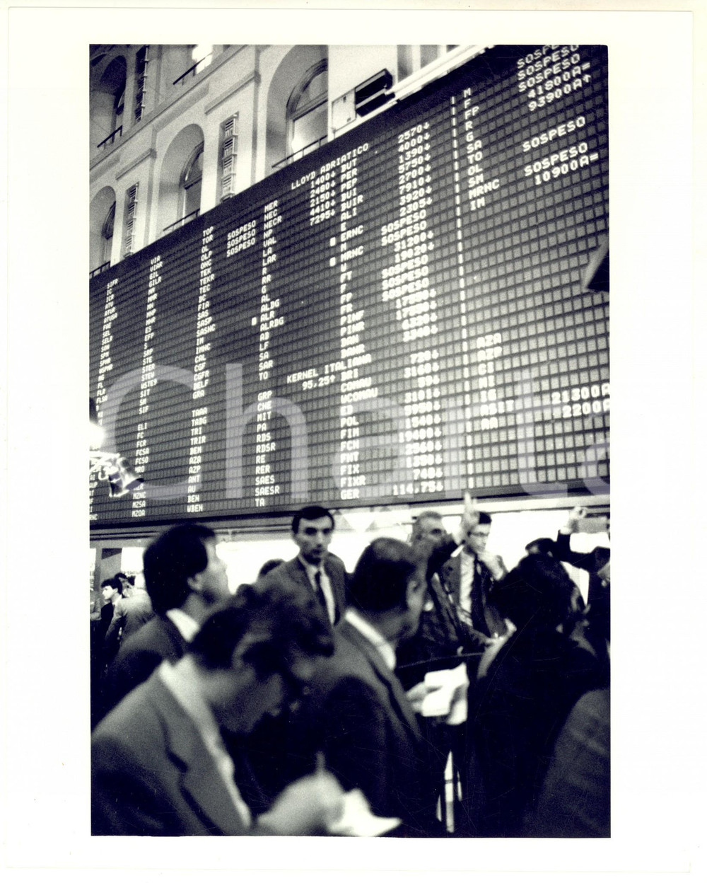 Fotografia d epoca originale 1987 MILANO Borsa Italiana  Quotazione titoli LLOYD ADRIATICO Foto 2 1