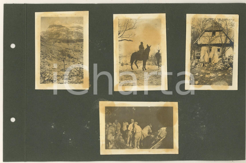 Fotografia d epoca originale 1915 ca WW1 VENETO  COLLI EUGANEI Operazioni nelle campagne Lotto 4 foto 1