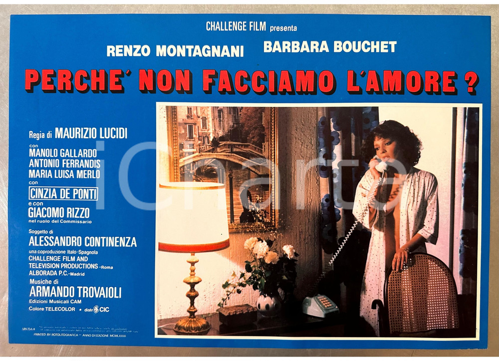 Materiale cinematografico d’epoca 1981 CINEMA EROTICO Maurizio LUCIDI Perché non facciamo l amore? Fotobusta 1