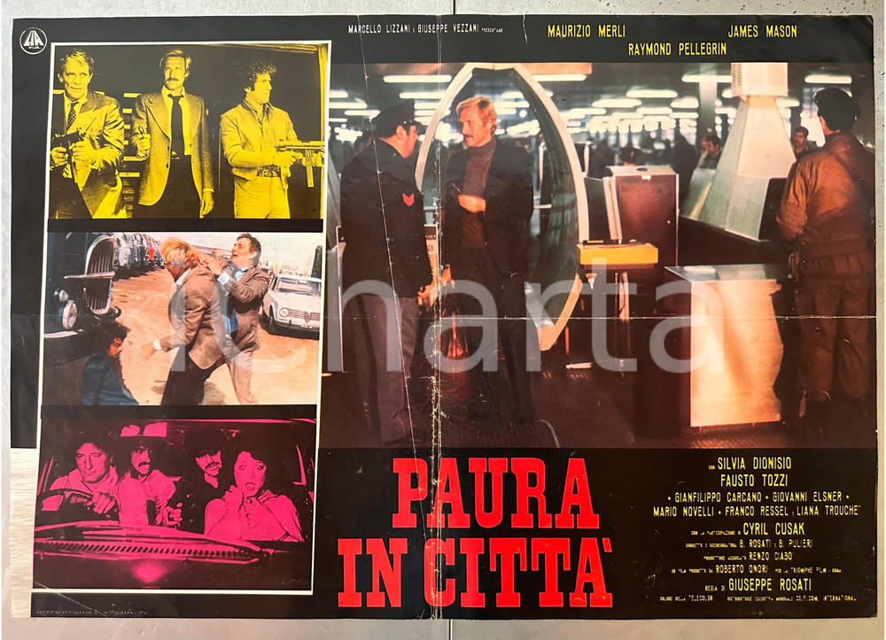 Materiale cinematografico d’epoca 1976 Giuseppe ROSATI Paura in città Fausto TOZZI Silvia DIONISIO Fotobusta 3 1