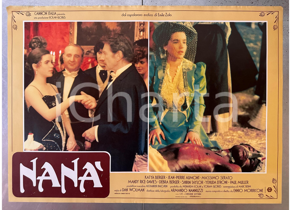 Materiale cinematografico d’epoca 1982 Dan WOLMAN Nanà Katya BERGER JeanPierre AUMONT  Fotobusta poster 1