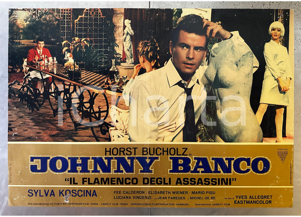 Materiale cinematografico d’epoca 1967 JOHNNY BANCO Horst BUCHOLZ Sylva KOSCINA Lobby card poster 2 1