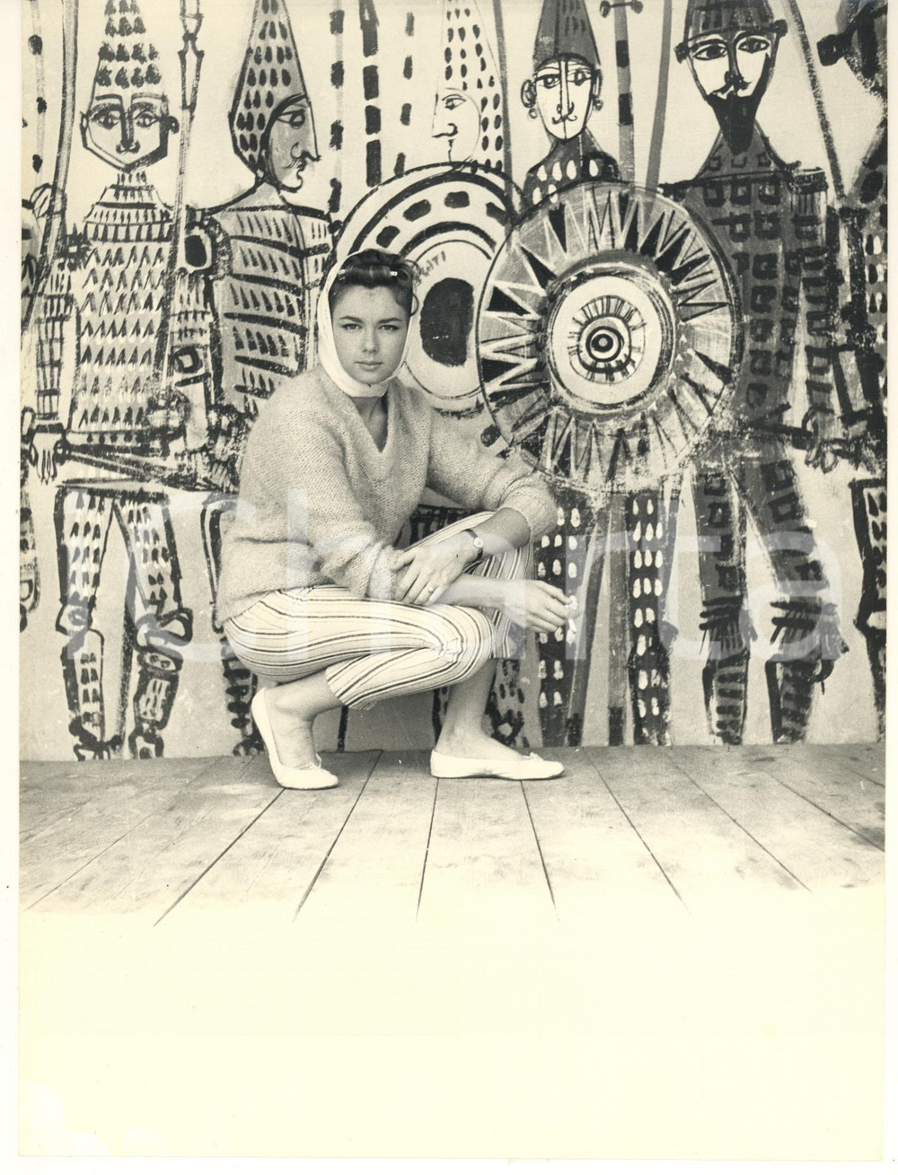 Fotografia d epoca originale 1958 RAPALLO Film Racconti d estate  Lorella DE LUCA sul set 2 Fotografia 1