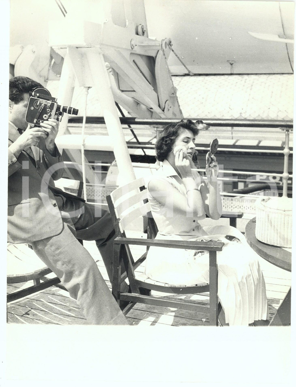 Fotografia d epoca originale 1958 GENOVA TEATRO Partenza Compagnia DUSE per il Sudamerica 1 Foto 1