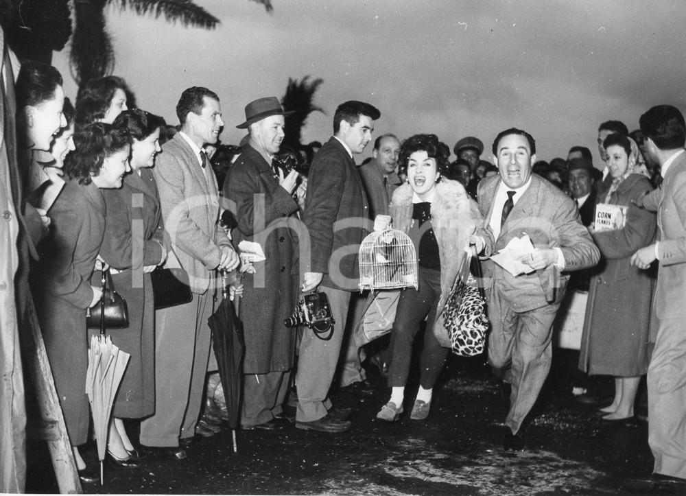 Fotografia d epoca originale 1958 RAPALLO Caccia alla Pentola d oro  Silvana PAMPANINI Foto RARA 24x18 1