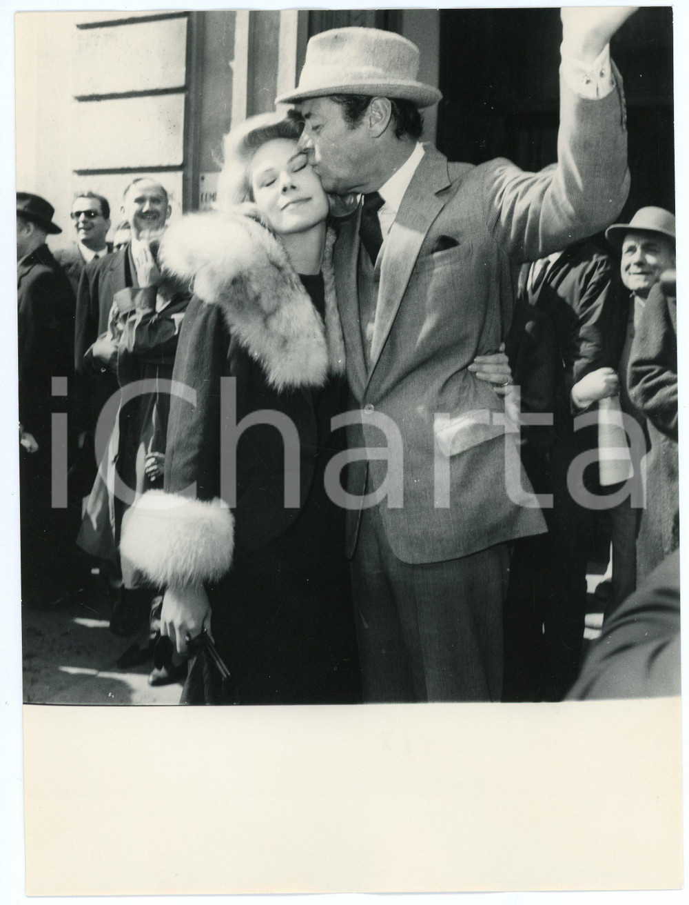 Fotografia d epoca originale 1962 GENOVA Comune  Nozze Rex HARRISON  Rachel ROBERTS Foto vintage 6 1