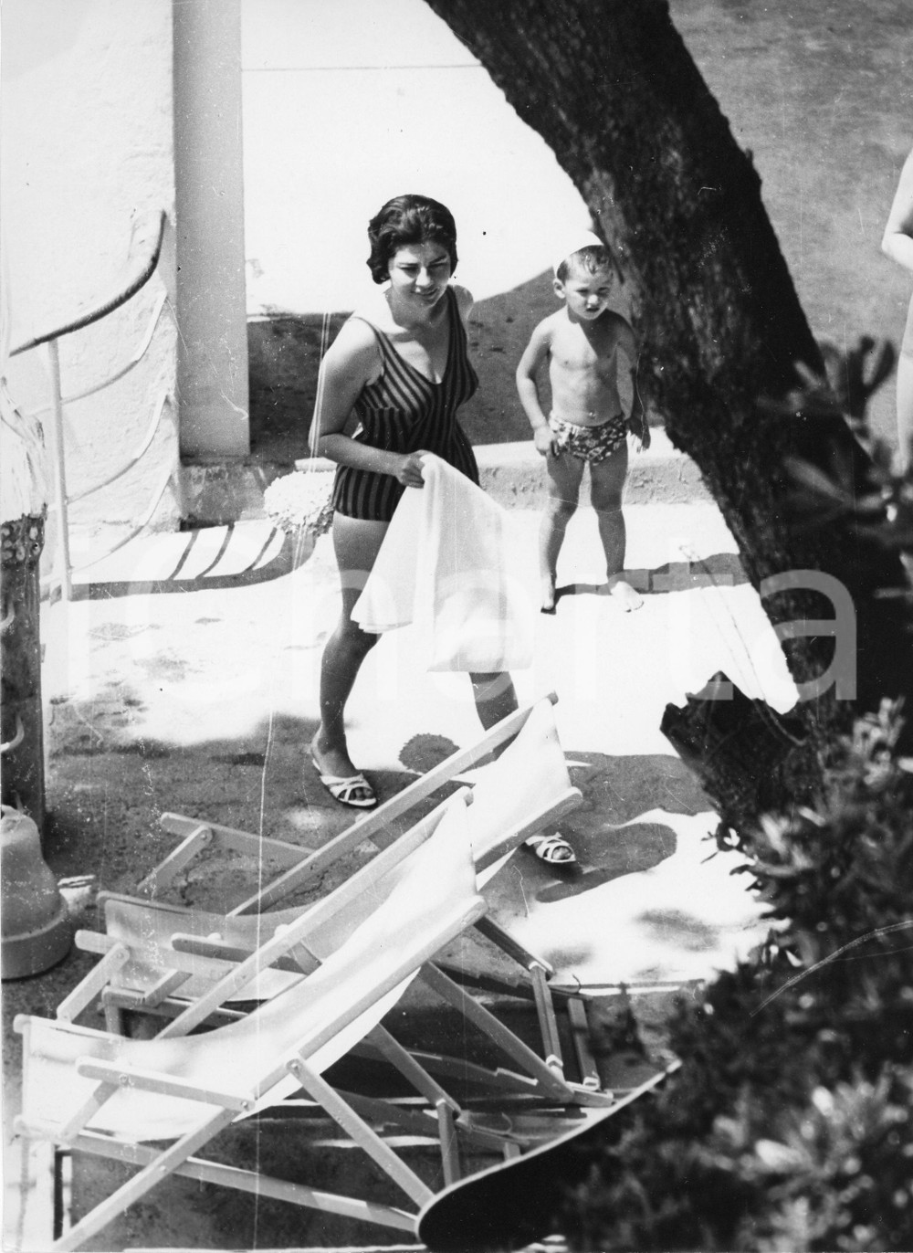 Fotografia d epoca originale 1960 SANTA MARGHERITA LIGURE Principessa SORAYA dell Iran al mare  Foto 3 1