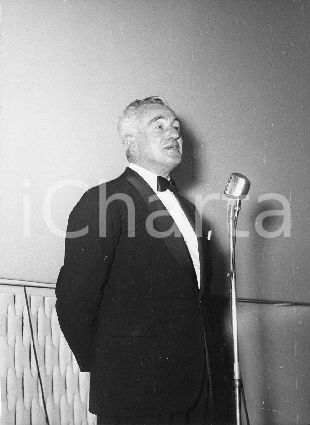Fotografia d epoca originale 1959 GENOVA Vittorio DE SICA al Cinema PALAZZO  Fotografia vintage RARA 1 1