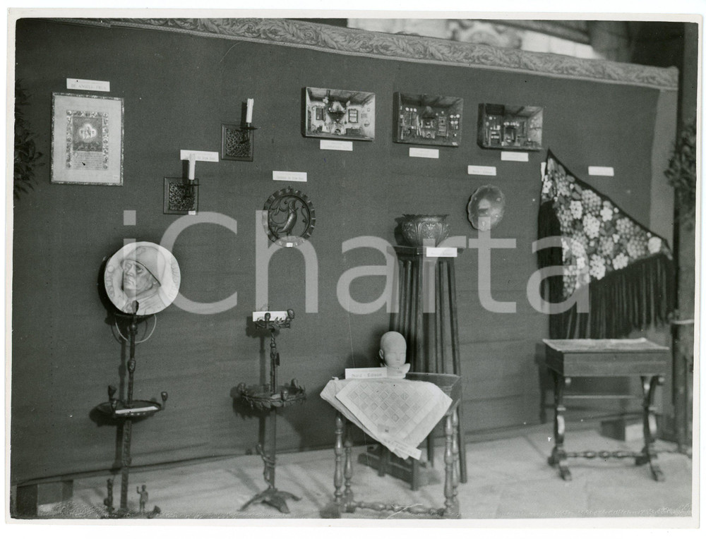 Fotografia d epoca originale 1937 MILANO Loggia dei Mercanti  Prima mostra del Dopolavoro Provinciale  Foto 1
