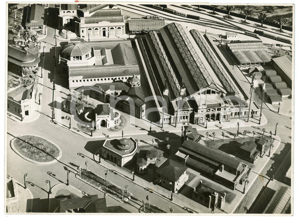 Fotografia d epoca originale 1939 FIERA DI MILANO Plastico Cav. N. ROSSI Padiglioni BREDA e PURICELLI Foto 1