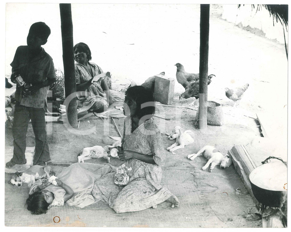 Fotografia d epoca originale 1965ca VENEZUELA scorci di vita 3 Foto ARTISTICA VINTAGE cm 27x21 1