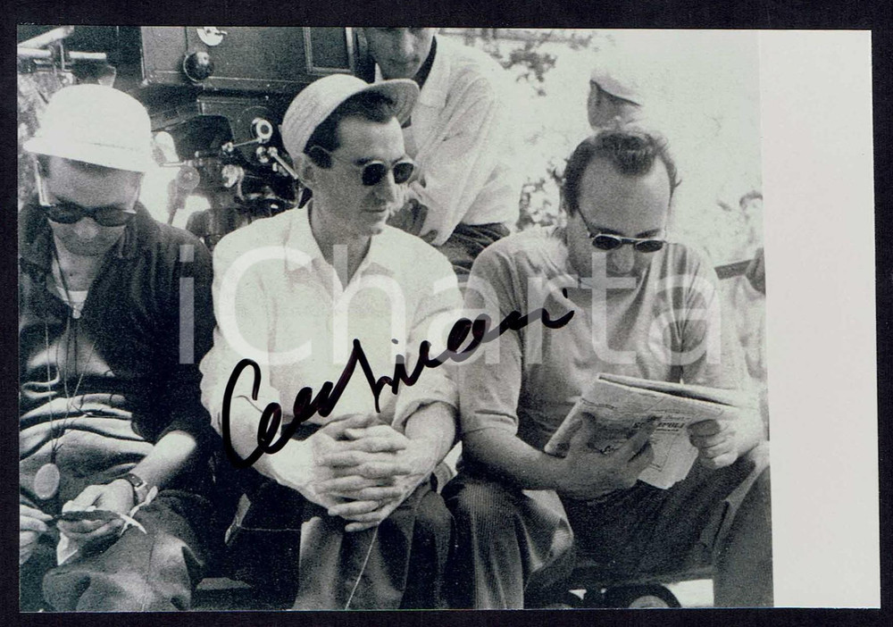 Autografo originale 2000ca Carlo LIZZANI Autografo originale su fotografia 1