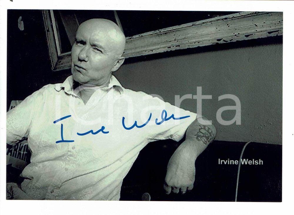 Autografo originale 2000ca Irvine WELSH Autografo originale su fotografia 1